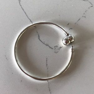 Pandora Sterling Silver Bangle 8.3”